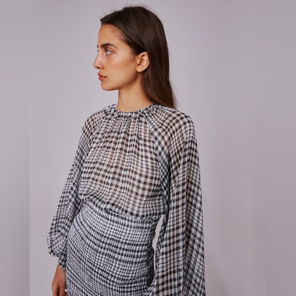 C/MEO Collective Stealing Sunshine Checked Dress - Picture 4 of 16